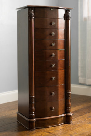 Florence Jewelry Armoire ~ Rich Walnut | Hives and Honey