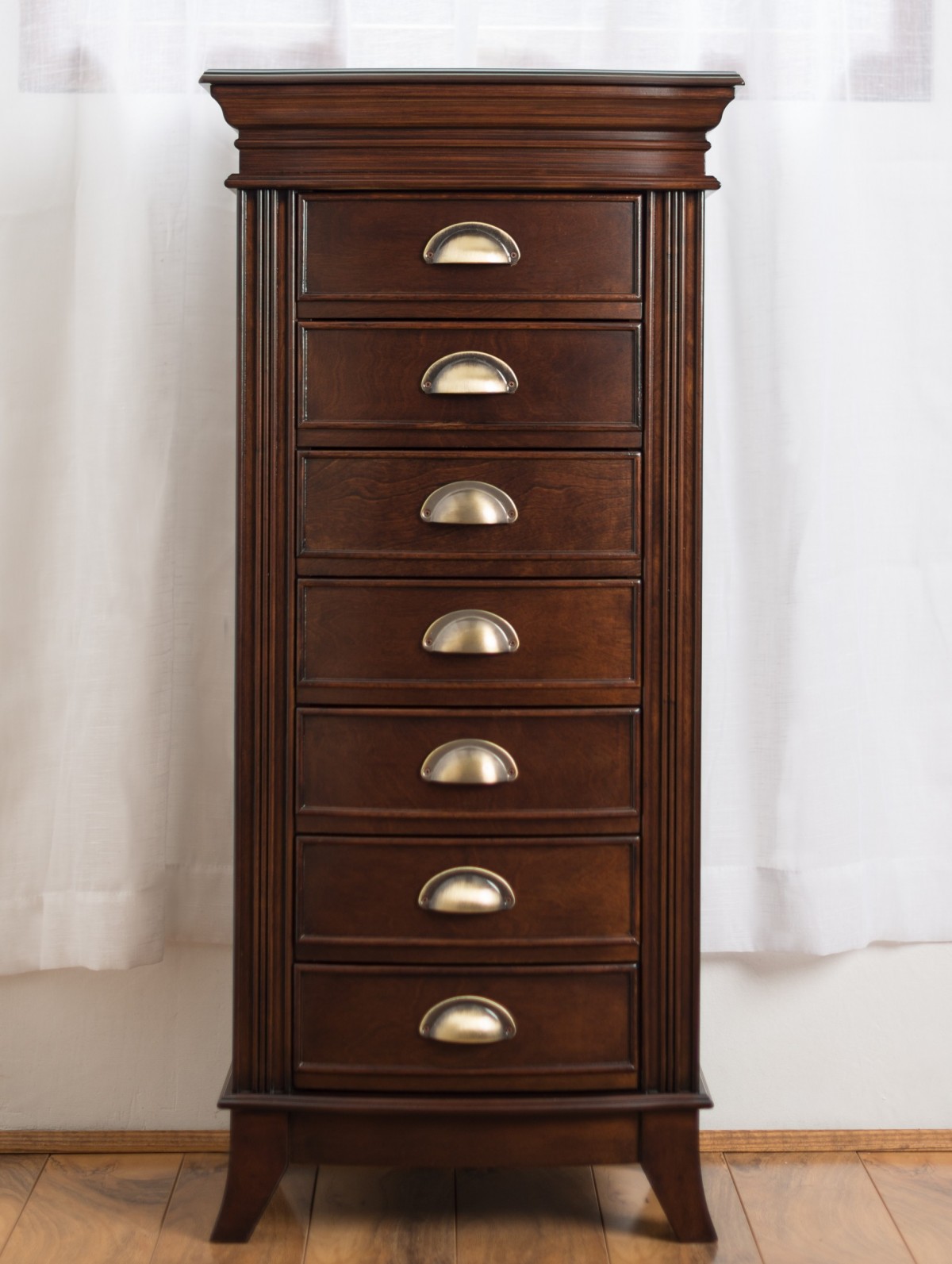 Free Standing Jewelry Armoire. Hillary Jewelry Armoire ~ Rich Walnut Hives And Honey 